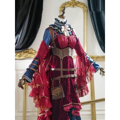 Hoshibako Works Celestial Body-Red JSK Blouse Set(Limited Pre-Order/Full Payment Without Shipping)